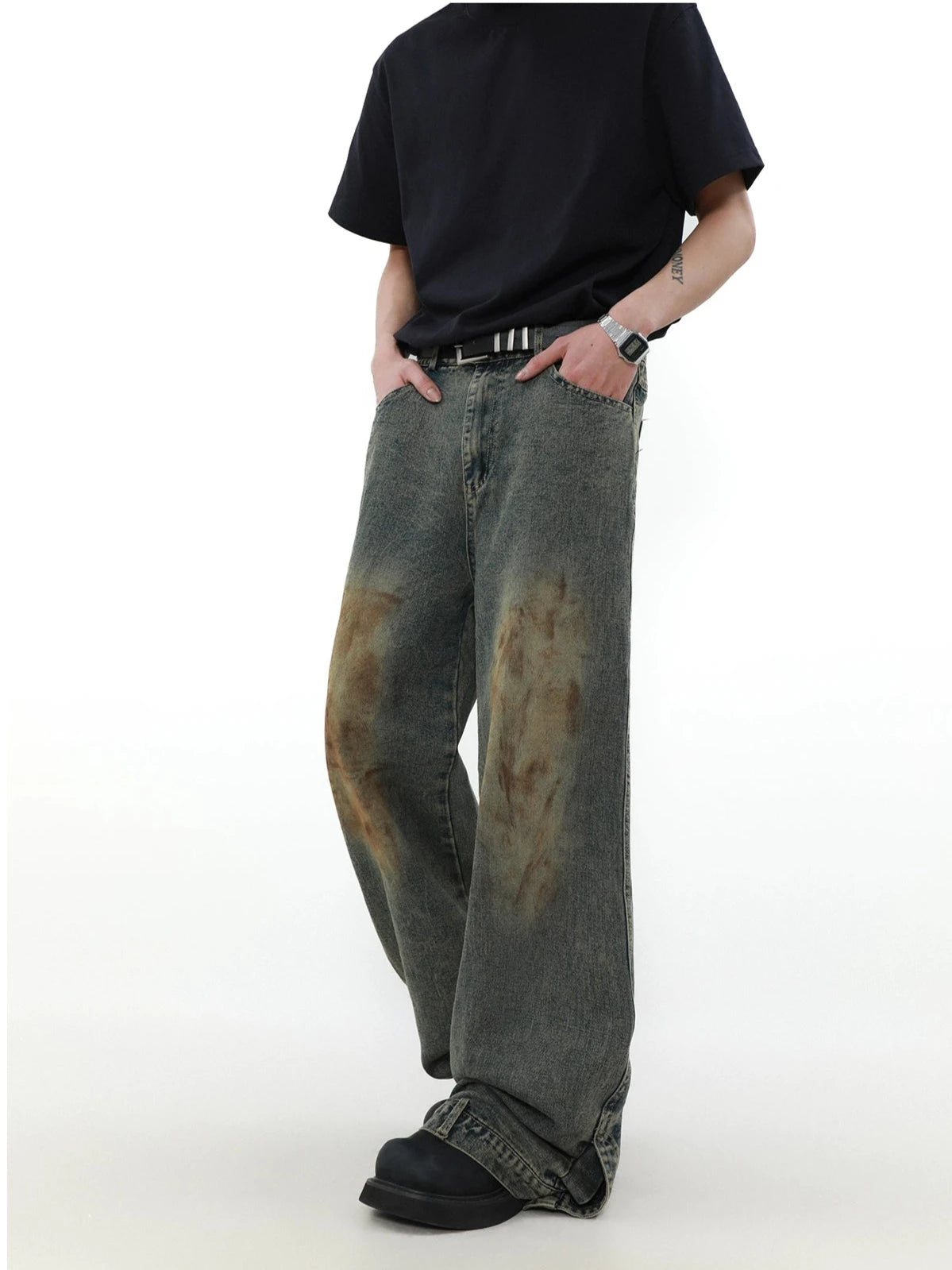 yellow washed denim gm15790