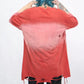 gradient hand cut holes short-sleeved T-shirt gm15322