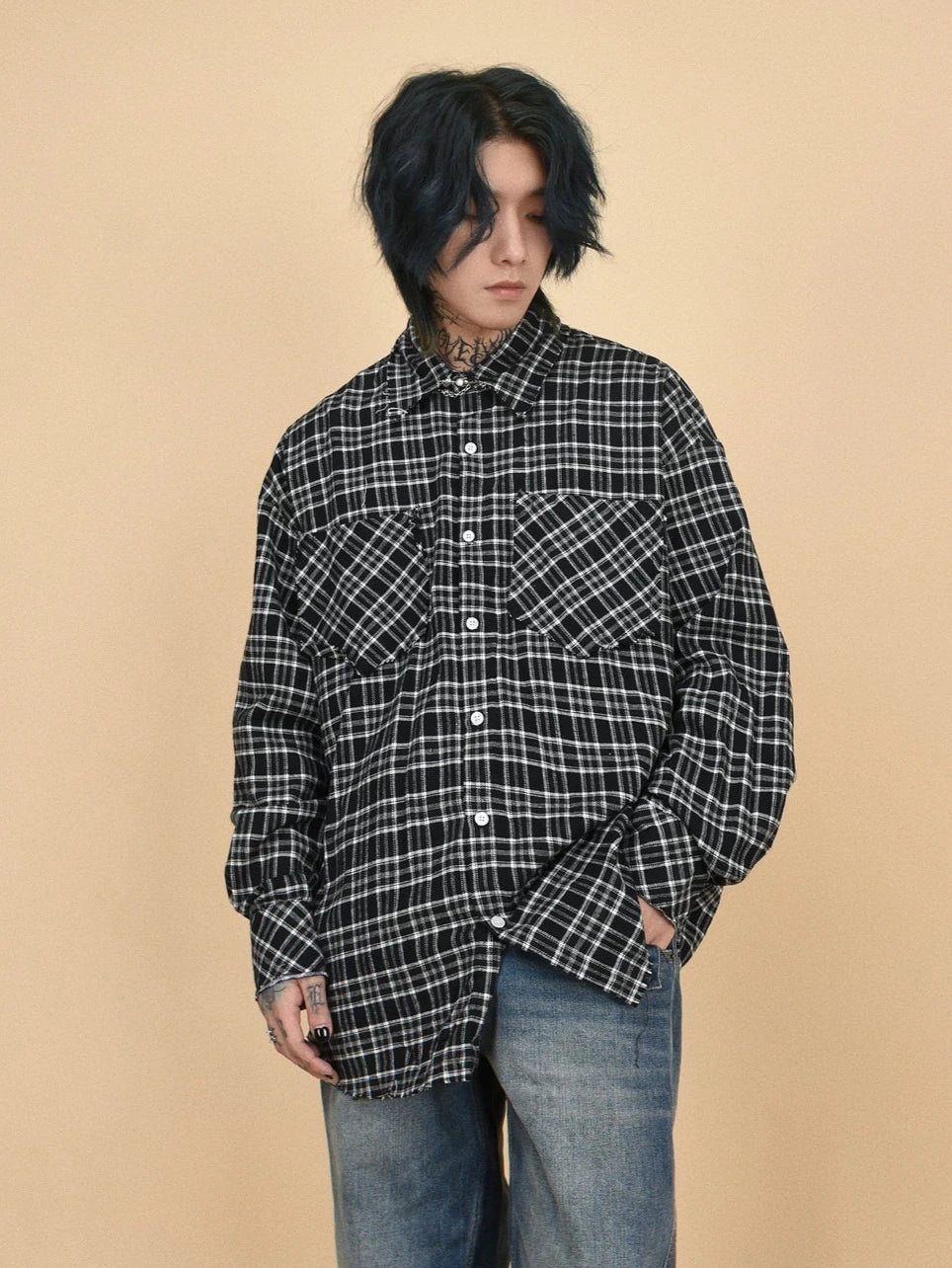 small squares Check shirts gm15554