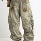 yellow washed wide pants gm16042