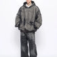 two-piece denim hoodie gm16132