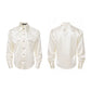 Herringbone Shoulder Studs Leather Jacket gm16412