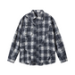 blue plaid long-sleeved shirt gm16219