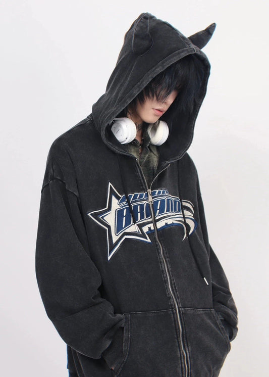 devil horn hoodie  gm16249