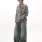 Retro tie-dyed long-sleeved shirt gm15279