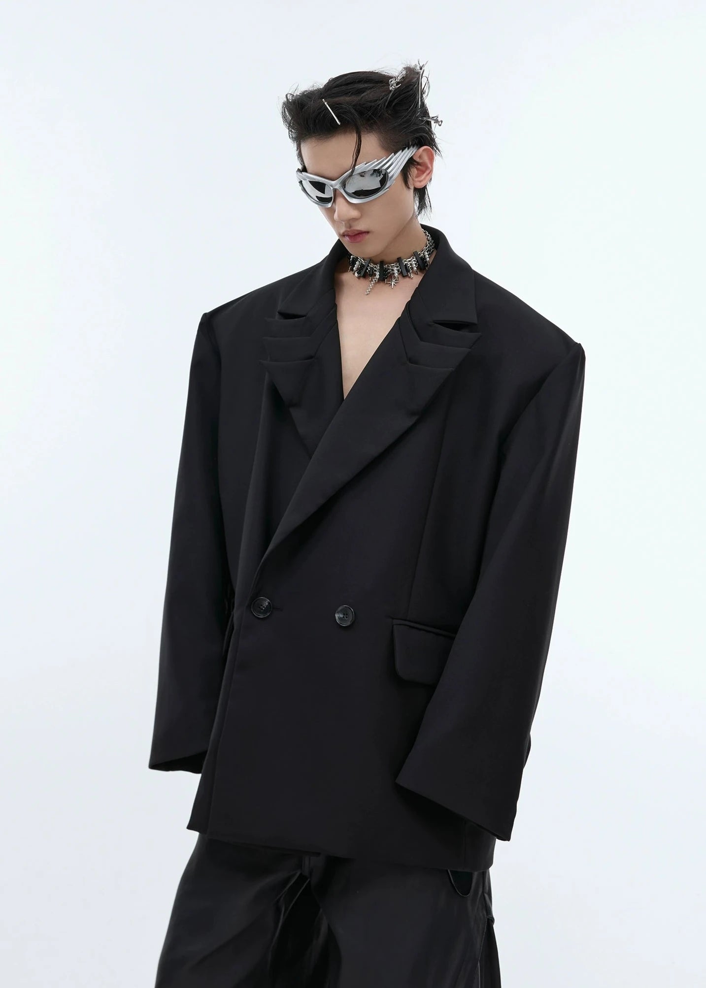 Deconstructed Silhouette Suit Jacket gm15914