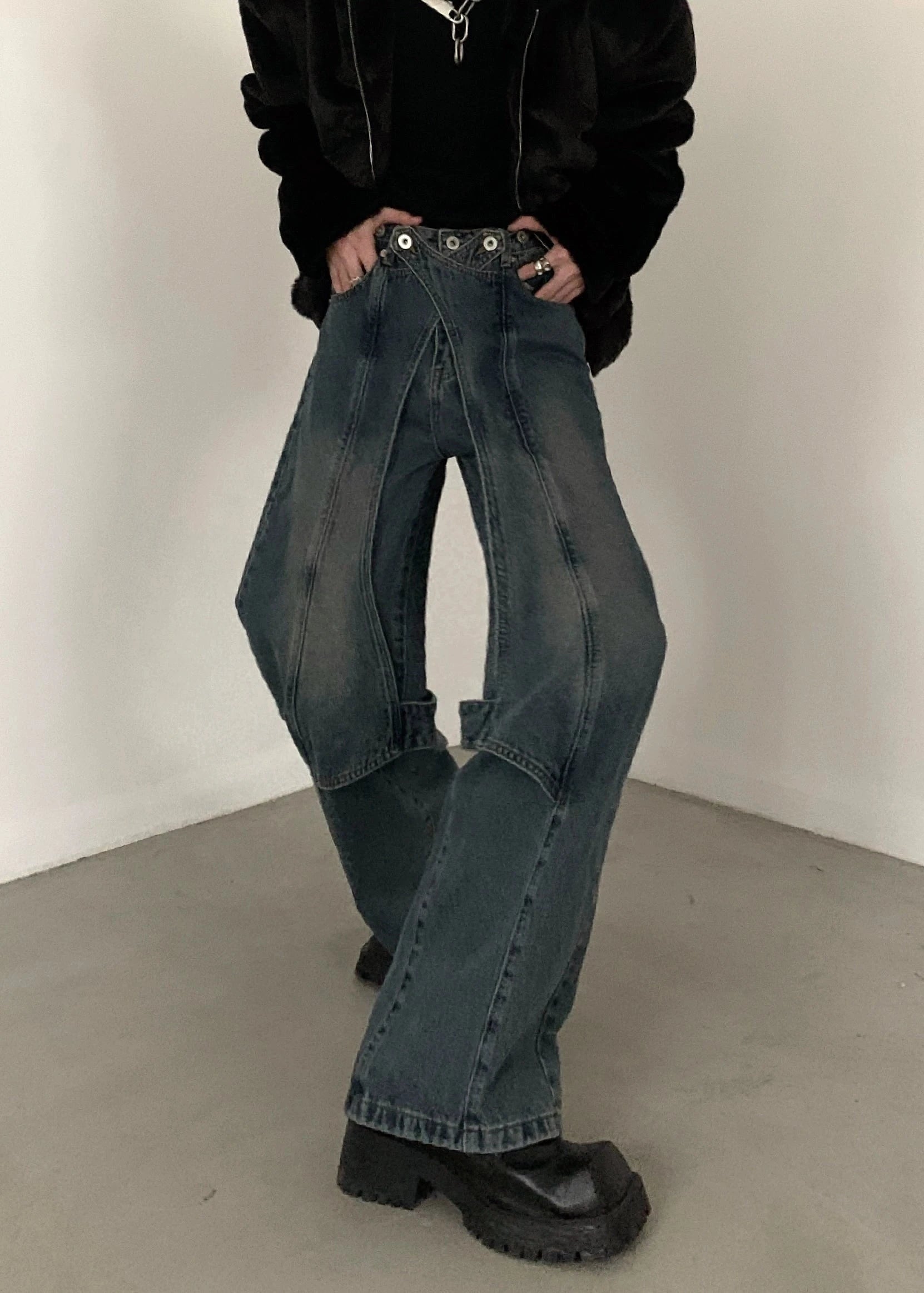 straight loose punk pants gm16323