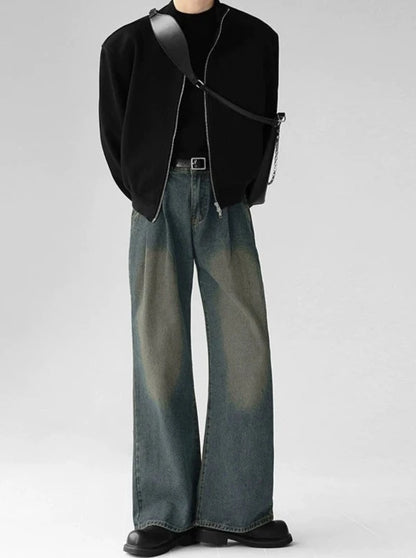straight-leg floor-length mopping pants gm15381