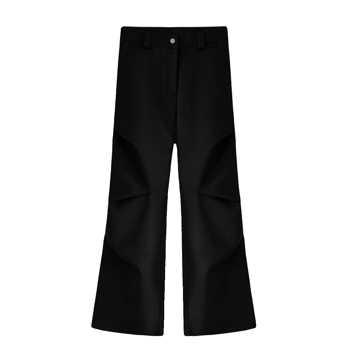 black gallery-shaped trousers gm15384