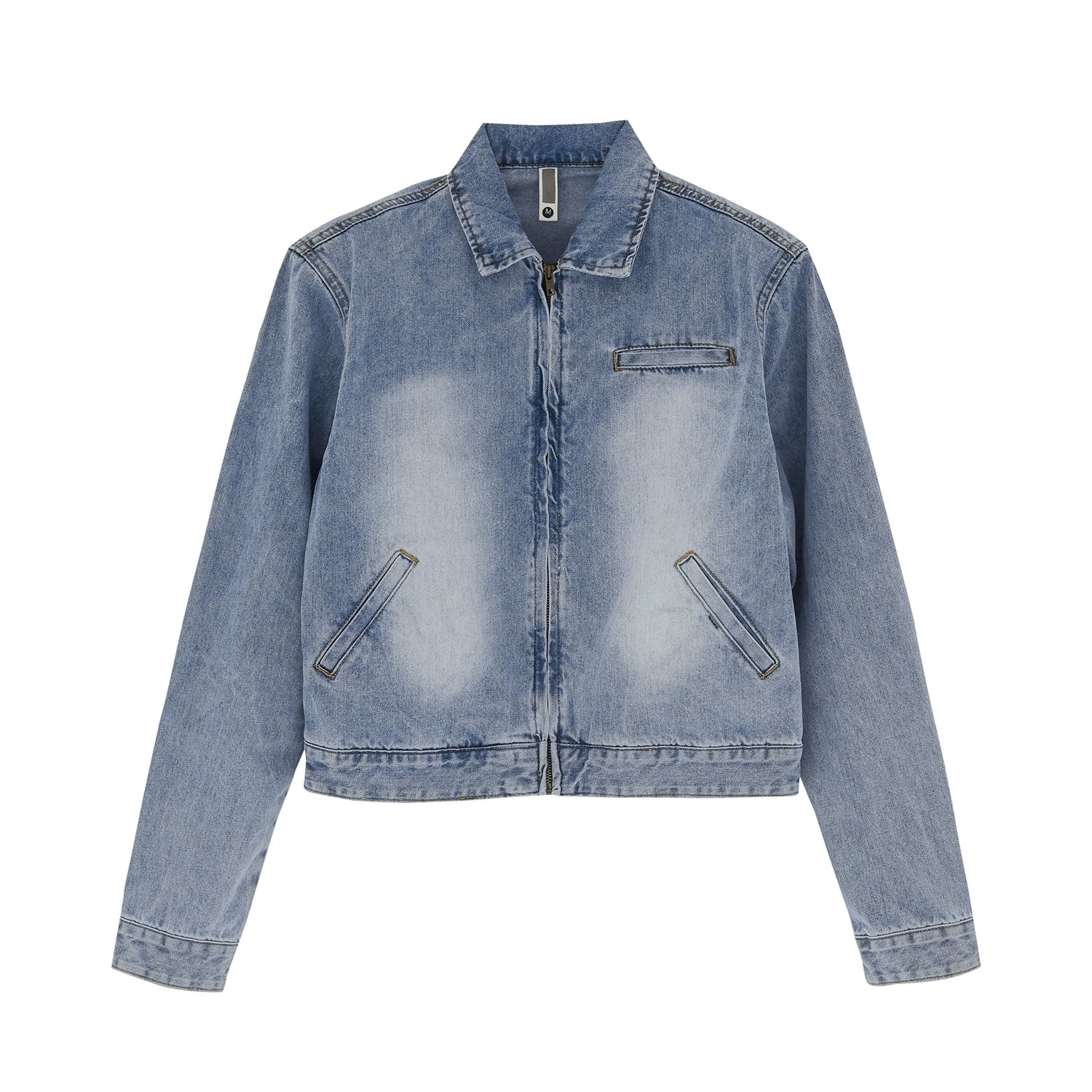 washed old gradient denim jacket gm15399