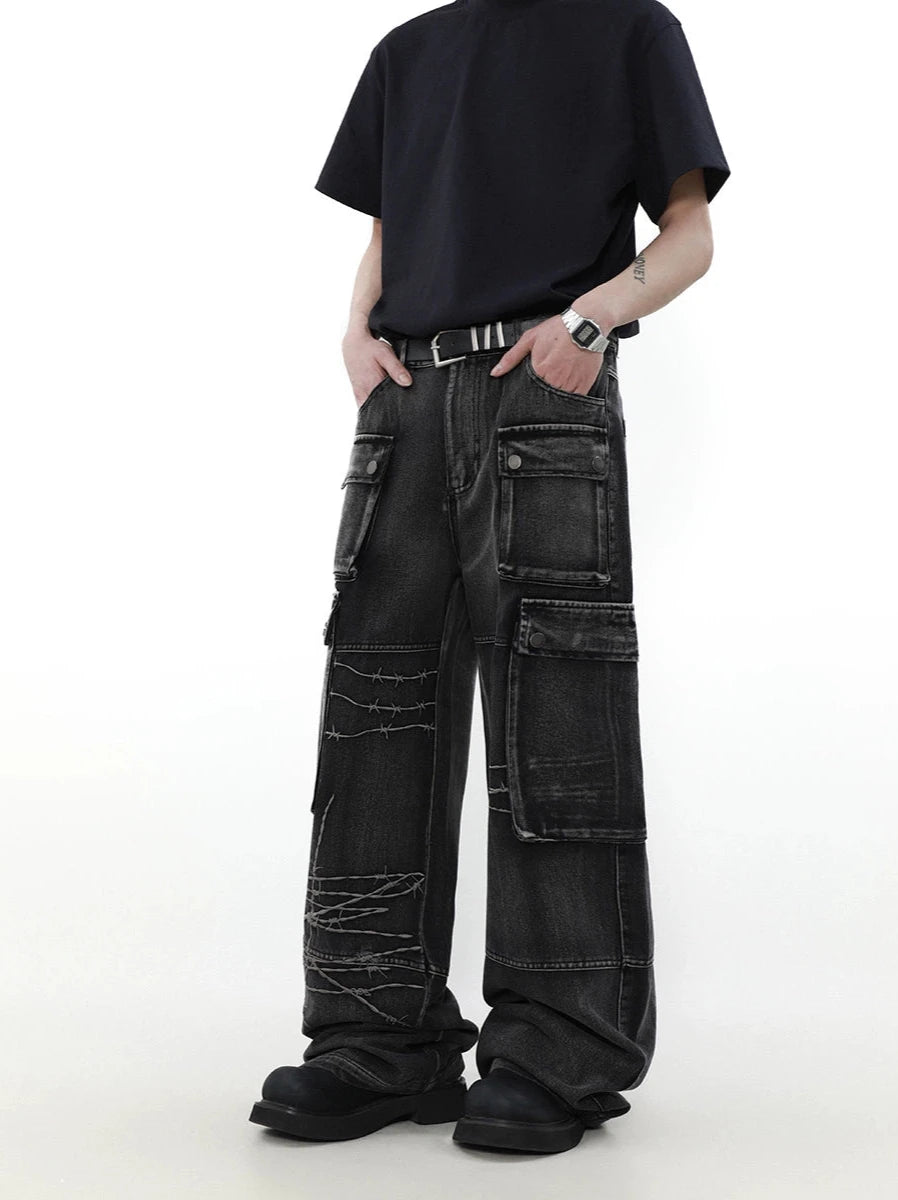 feeling of weight cargo denim gm15791