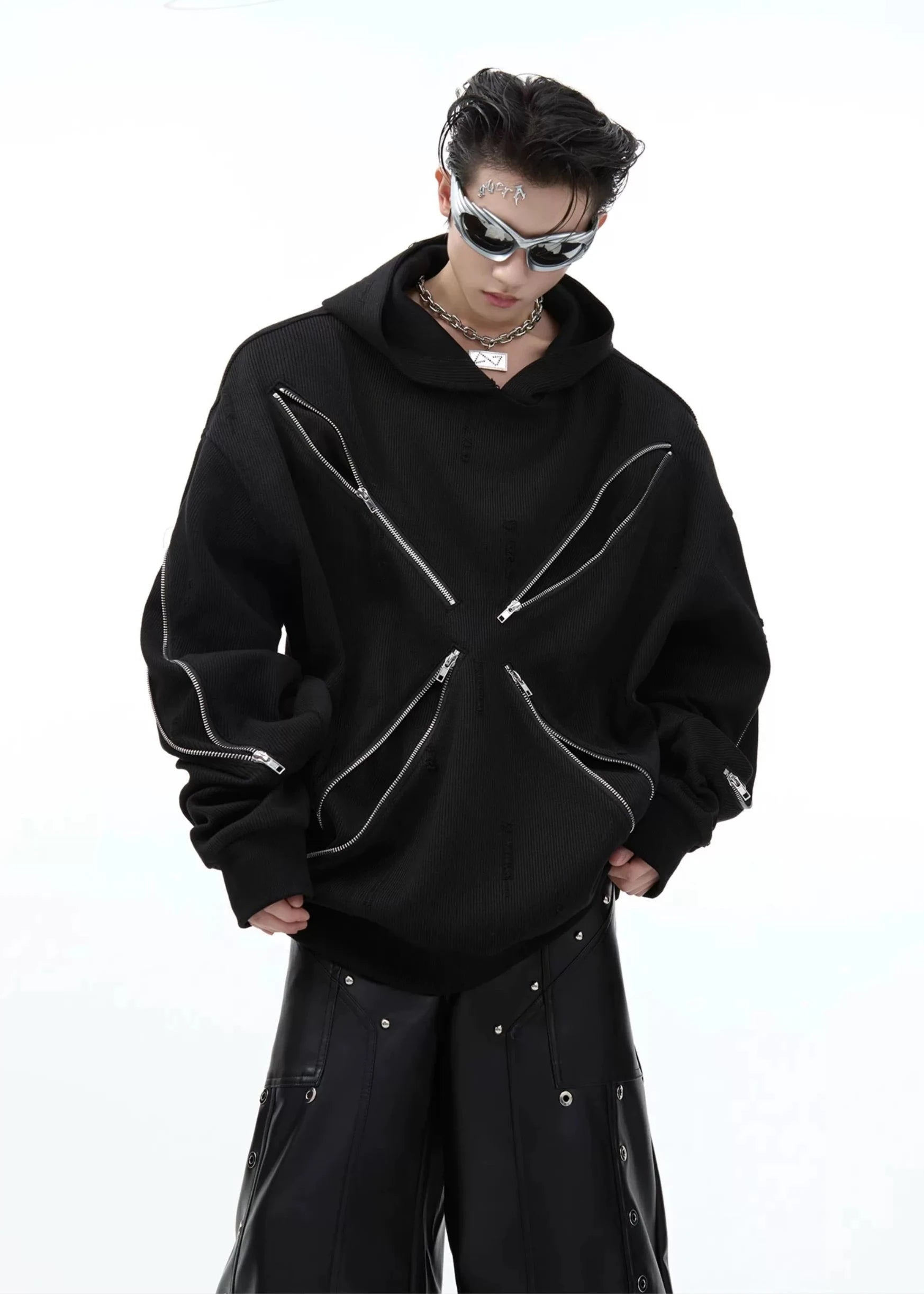 metal zippe hoodie gm16102