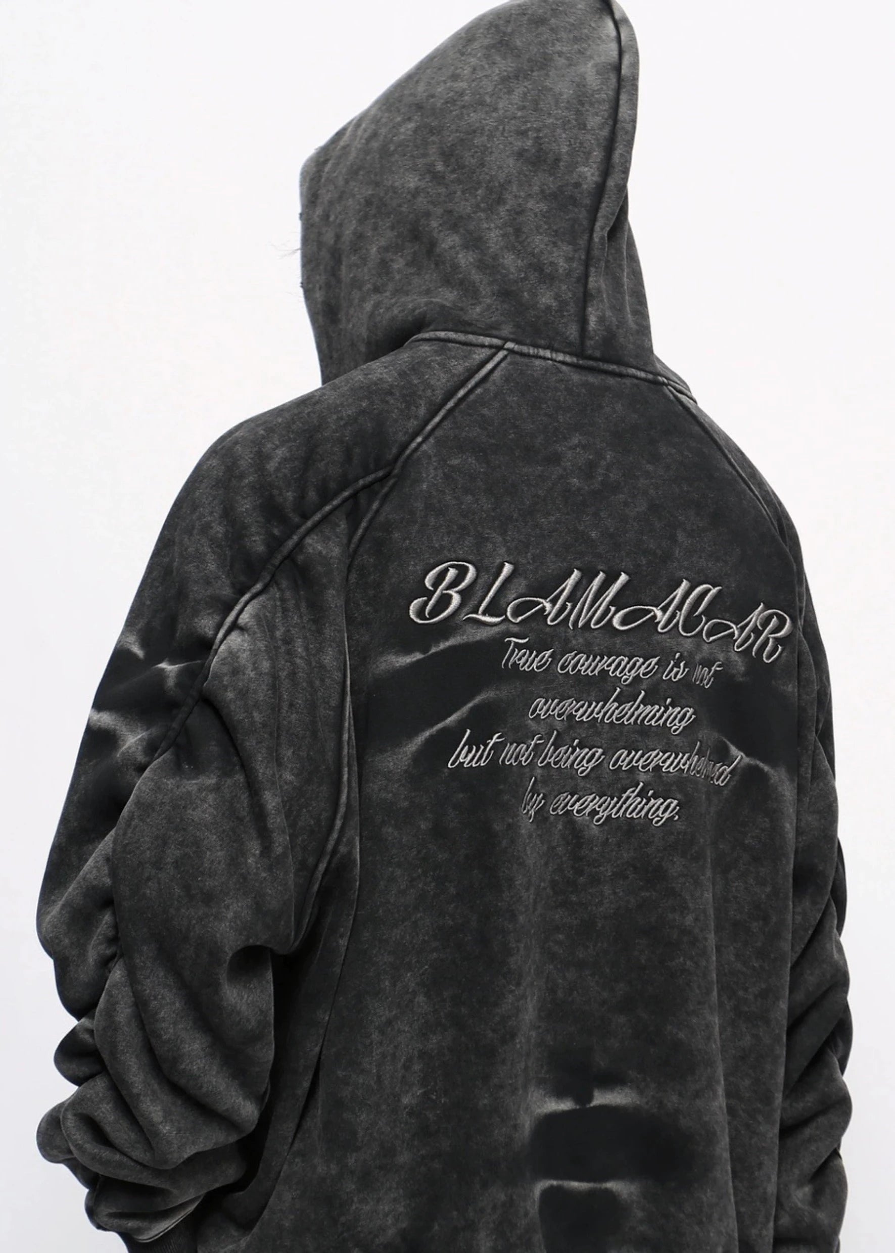 back letter washed hoodie gm16348