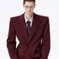 Eyelet Hardware Peaked Lapel Jacket gm16404