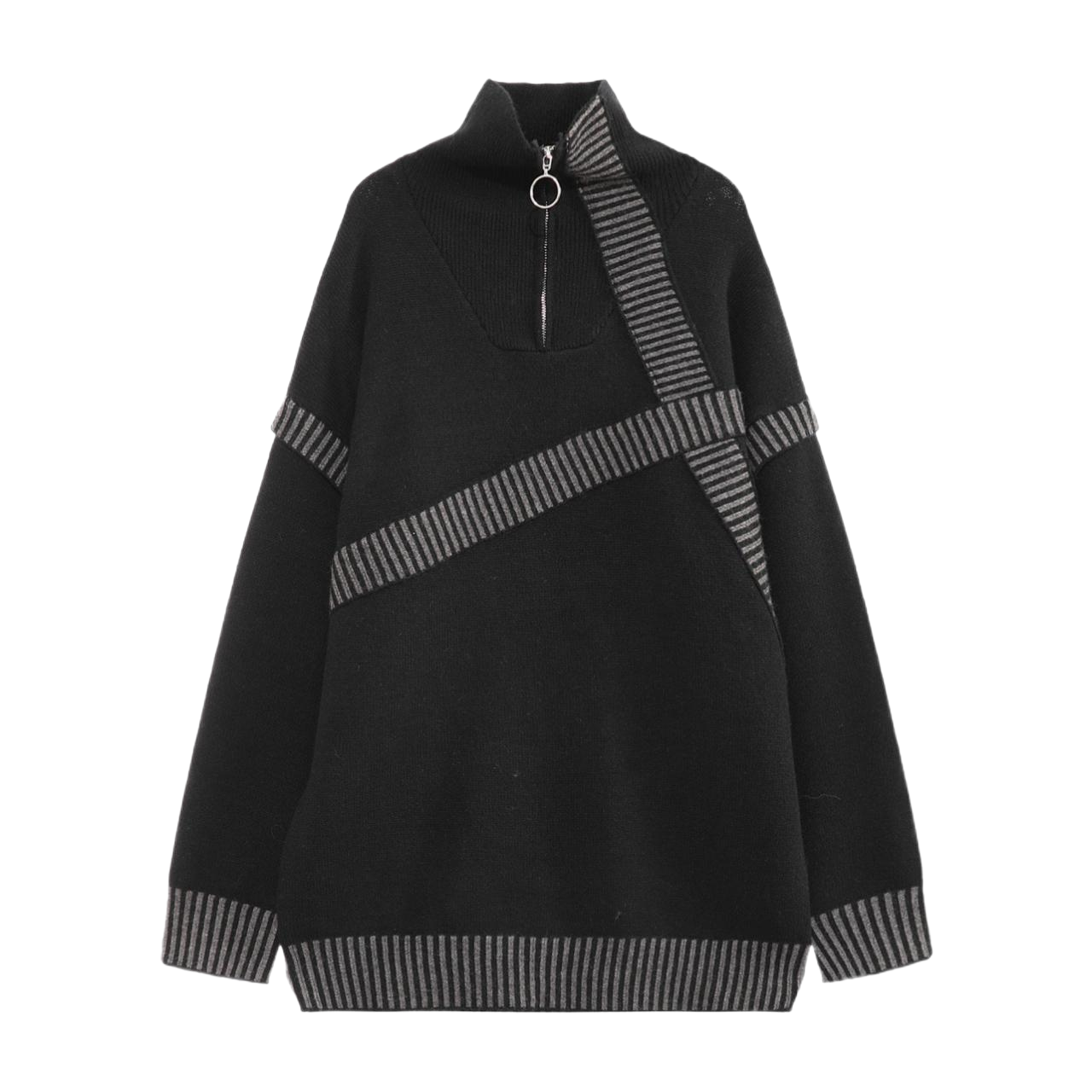 half-zip lapel sweater gm15334