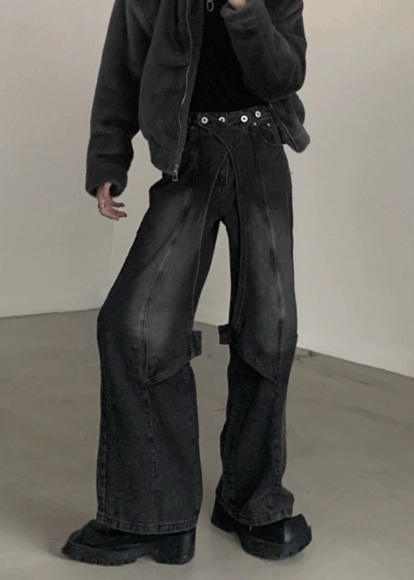 straight loose punk pants gm16323