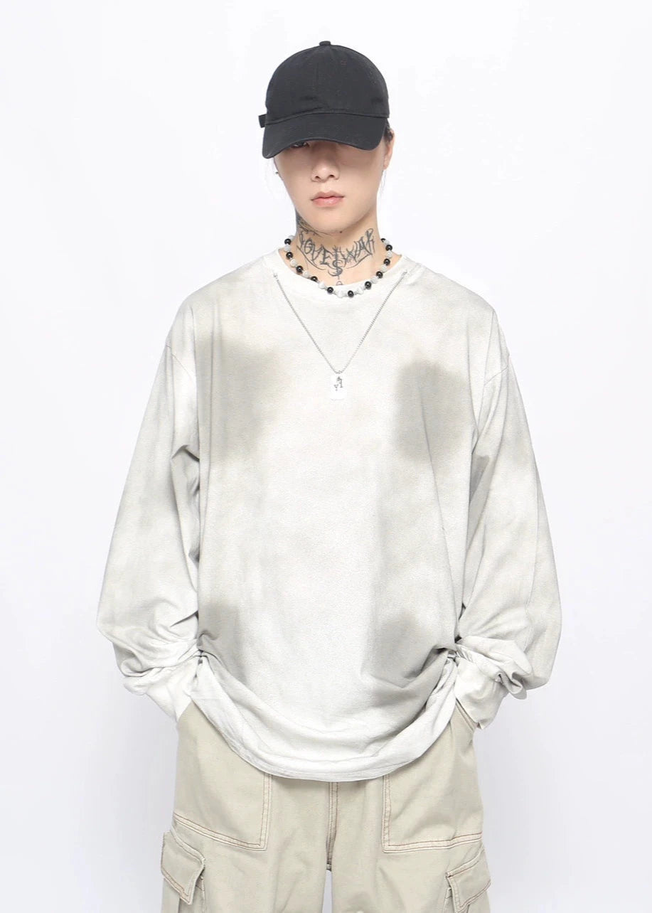 spray painted long T-shirt gm16121