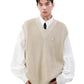 V-neck vest knit gm16073