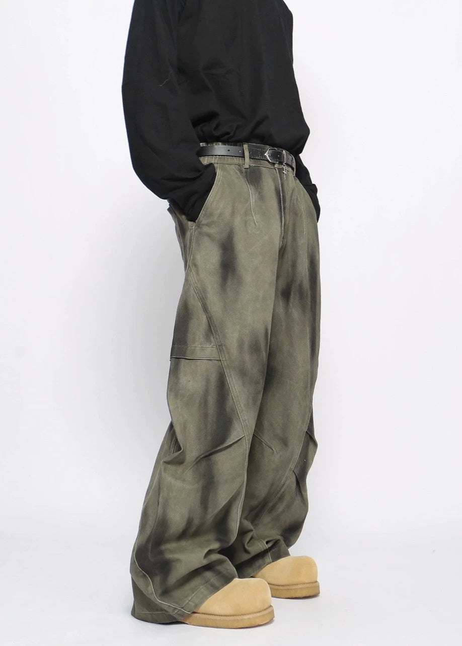 washed geen pants gm16343