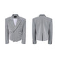 Structured Shoulder Cropped Blazer gm16552