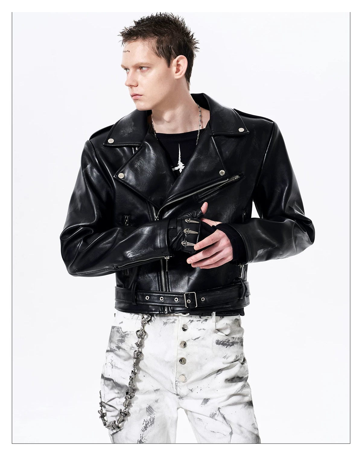 Smoke Damaged Cropped Rider Jacket 02