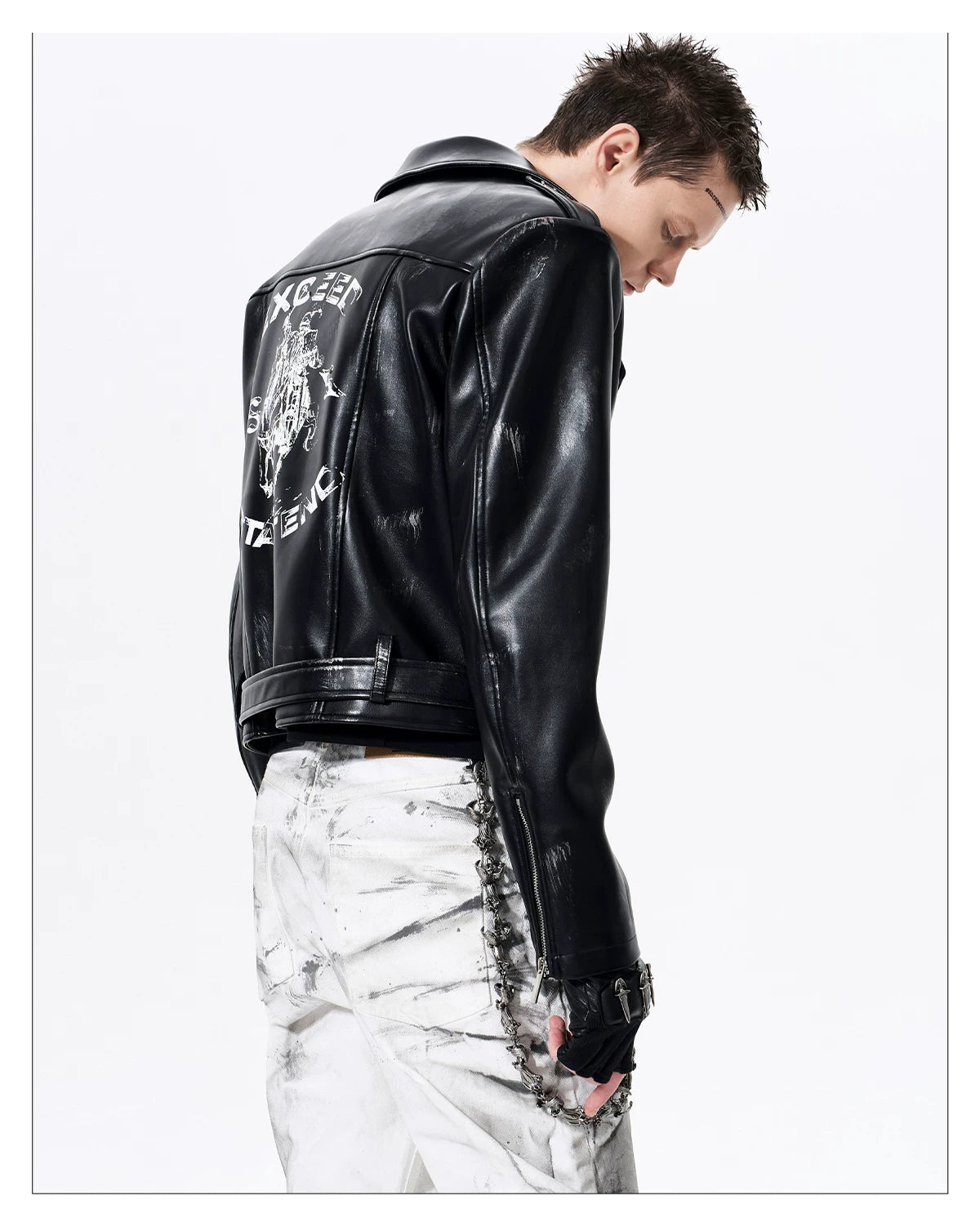 Smoke Damaged Cropped Rider Jacket 03