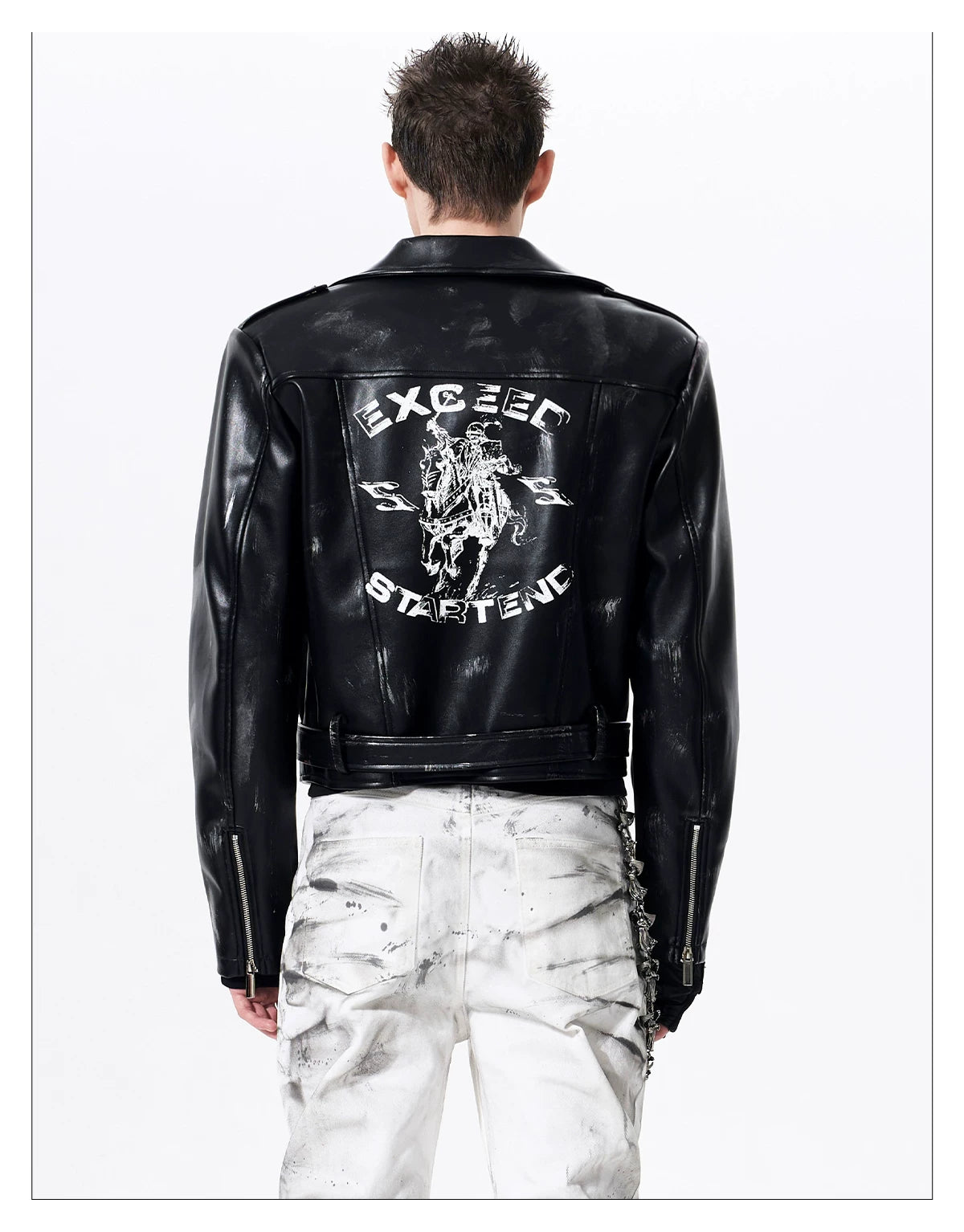 Smoke Damaged Cropped Rider Jacket 04