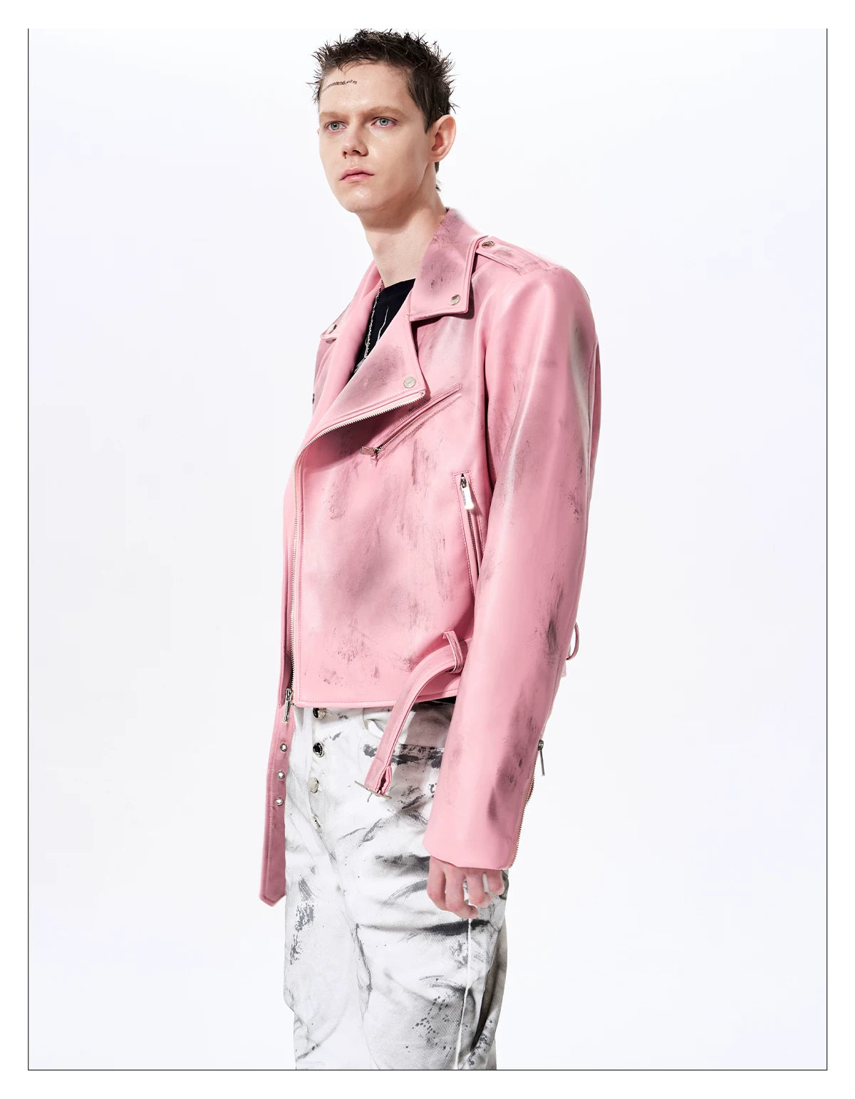 Smoke Damaged Cropped Rider Jacket 10