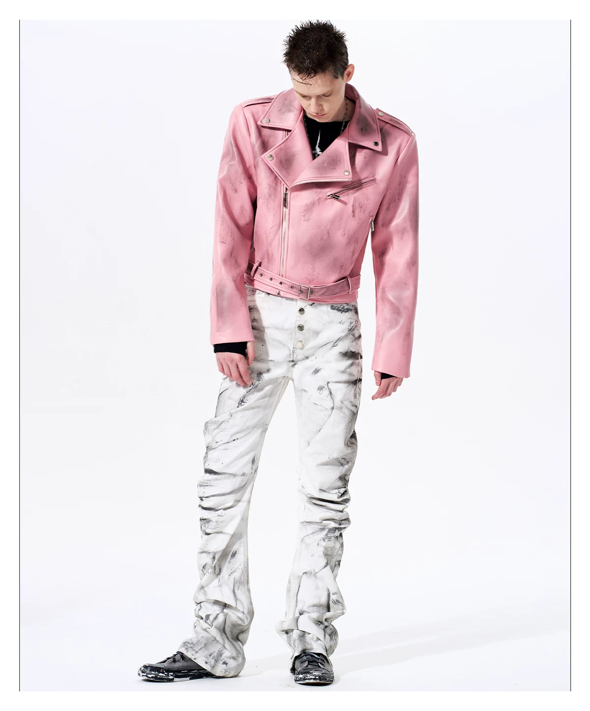 Smoke Damaged Cropped Rider Jacket 13