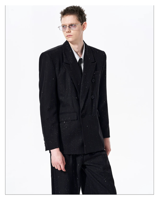 Sparkle Glitter Double Tailored Jacket 03