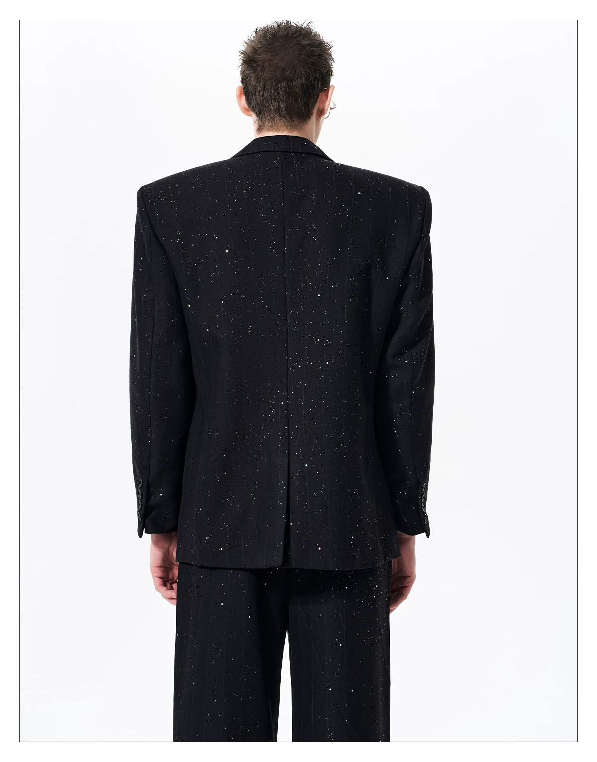 Sparkle Glitter Double Tailored Jacket 04