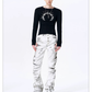 Smoke Damage Shirring Flare Pants 05