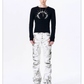 Smoke Damage Shirring Flare Pants 11
