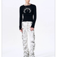 Smoke Damage Shirring Flare Pants 12