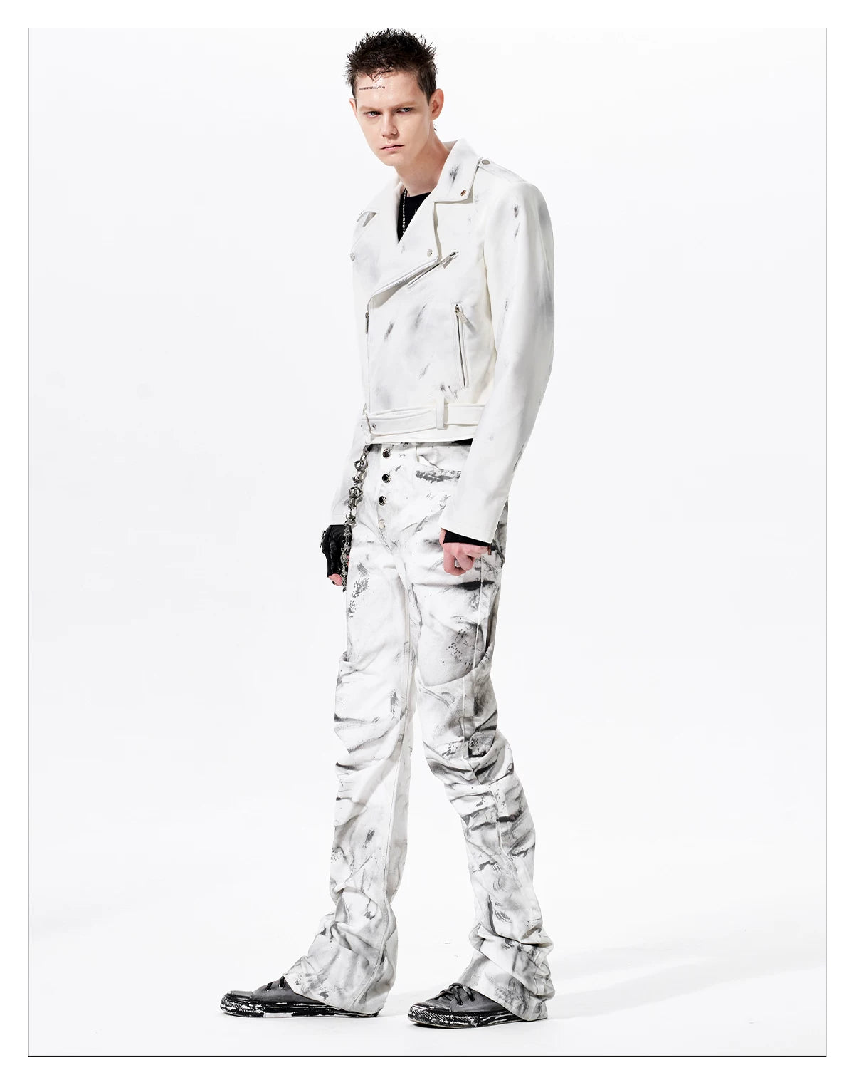 Smoke Damage Shirring Flare Pants 14