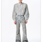 Vintage Wash Studs Denim Cropped Jacket 05