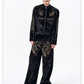 War Horse Embroidery Velvet Sweat Jacket 11