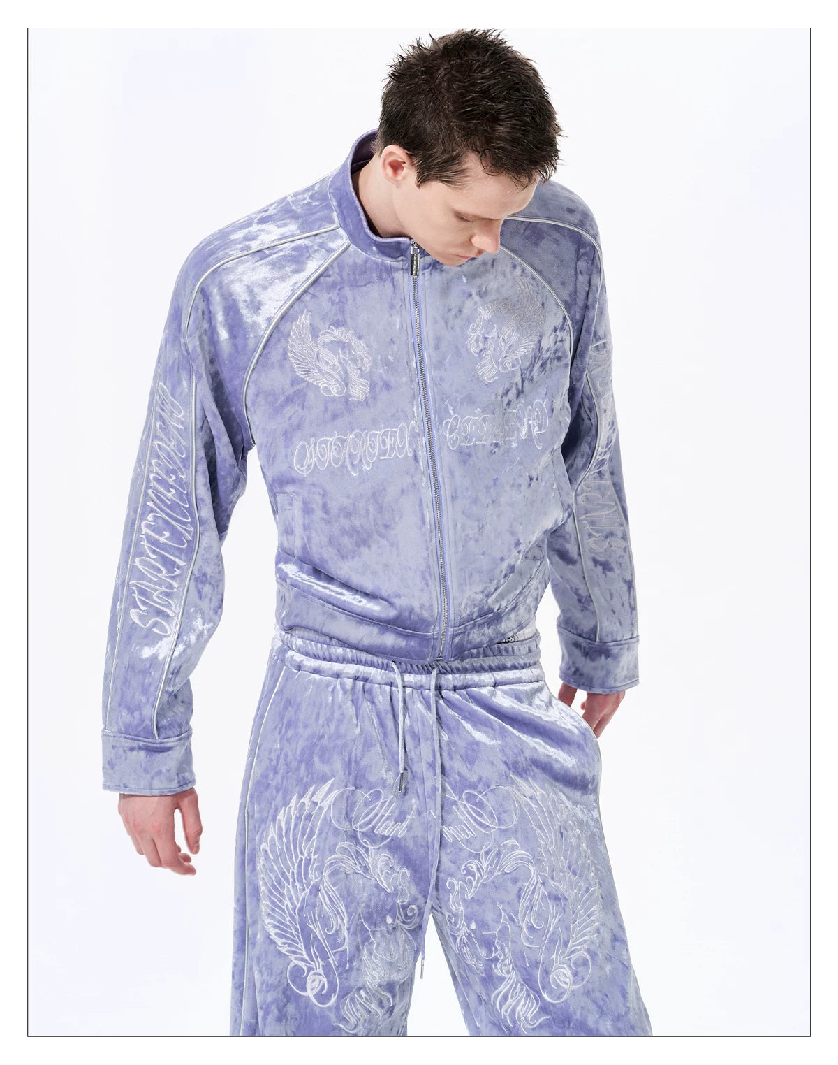 War Horse Embroidery Velvet Sweat Jacket 13