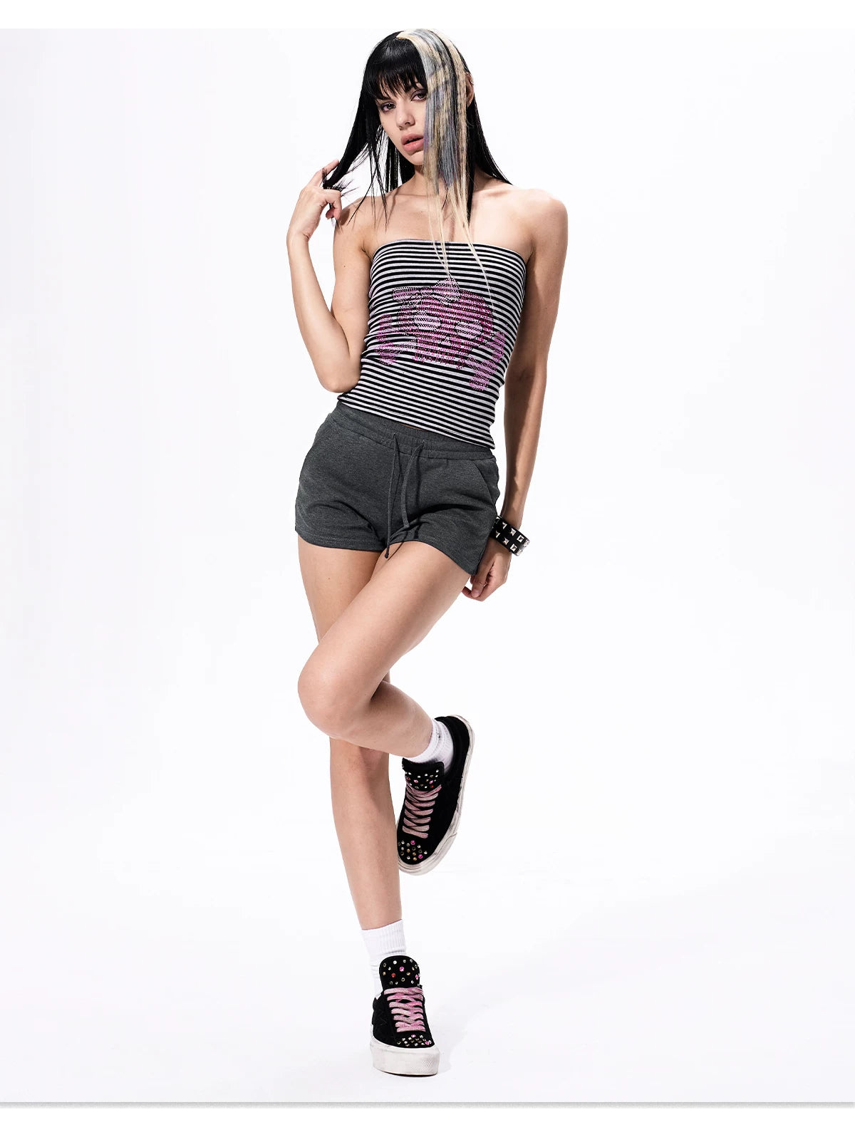 Stripe Tube Bear Top 10