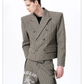 Check Double Breasted Jacket gm16413 02