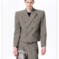 Check Double Breasted Jacket gm16413 04