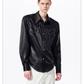 Herringbone Shoulder Studs Leather Jacket gm16412 - 02