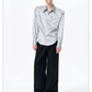 Herringbone Shoulder Studs Leather Jacket gm16412 - 15