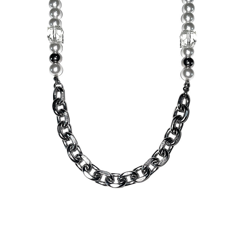 Pearl Dice Silver Necklace gm2359