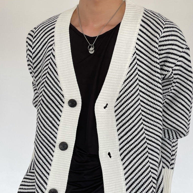 White check cardigan gm4202