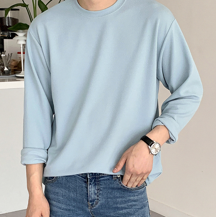Simple formal long sleeve T-shirt gm4342