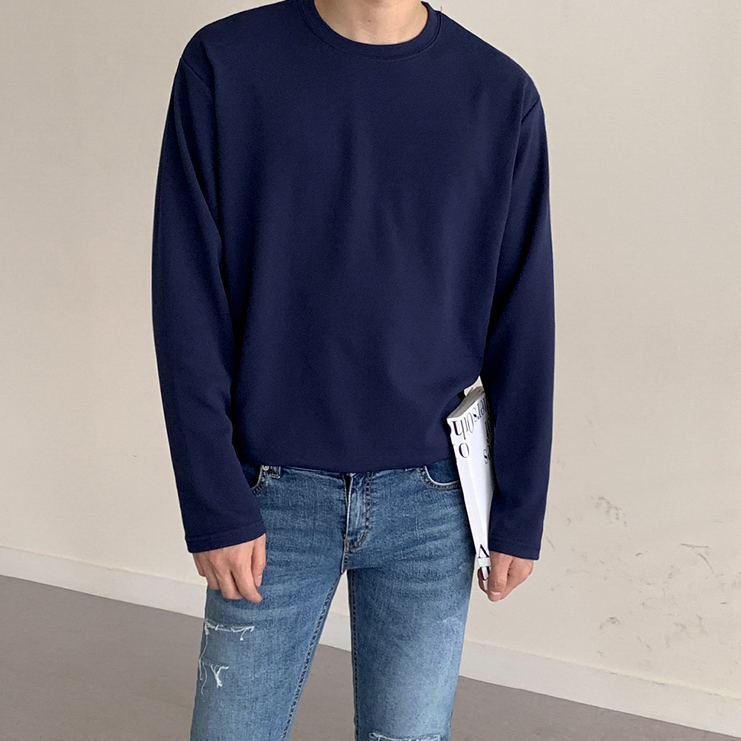 Simple formal long sleeve T-shirt gm4342