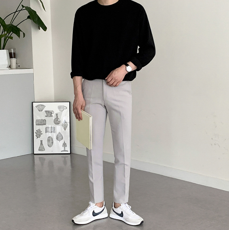 Simple formal long sleeve T-shirt gm4342