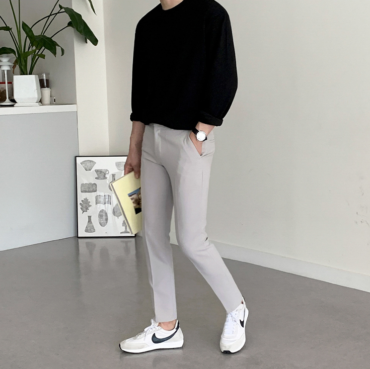 Simple formal long sleeve T-shirt gm4342