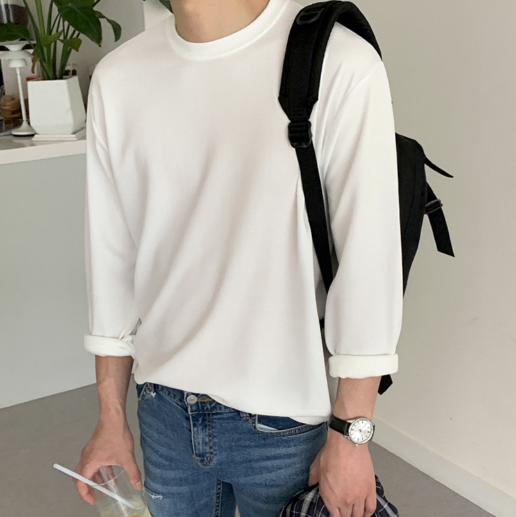 Simple formal long sleeve T-shirt gm4342